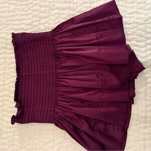 NATURAL LIFE Purple Smocked Skirt